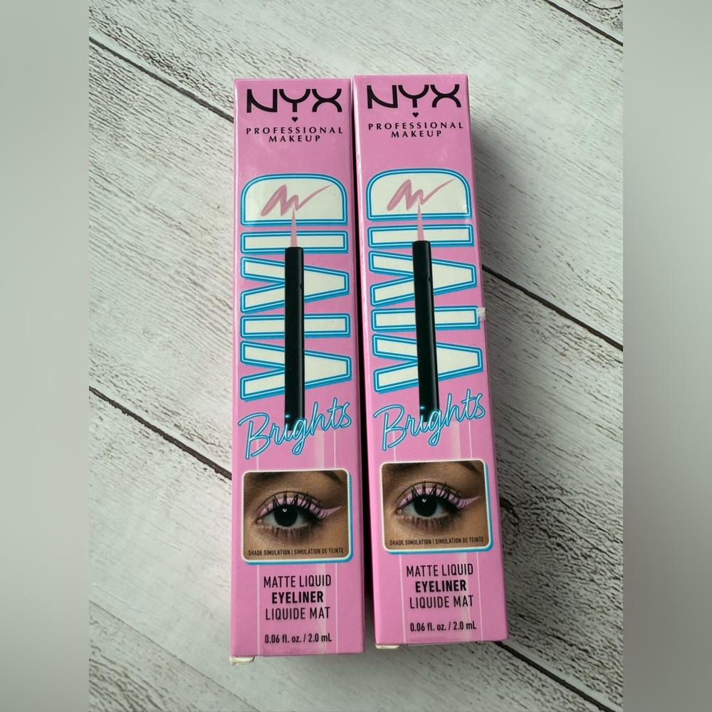 NYX Professional Makeup Vivid Brights Matte Liquid Eyeliner Sneaky Pink